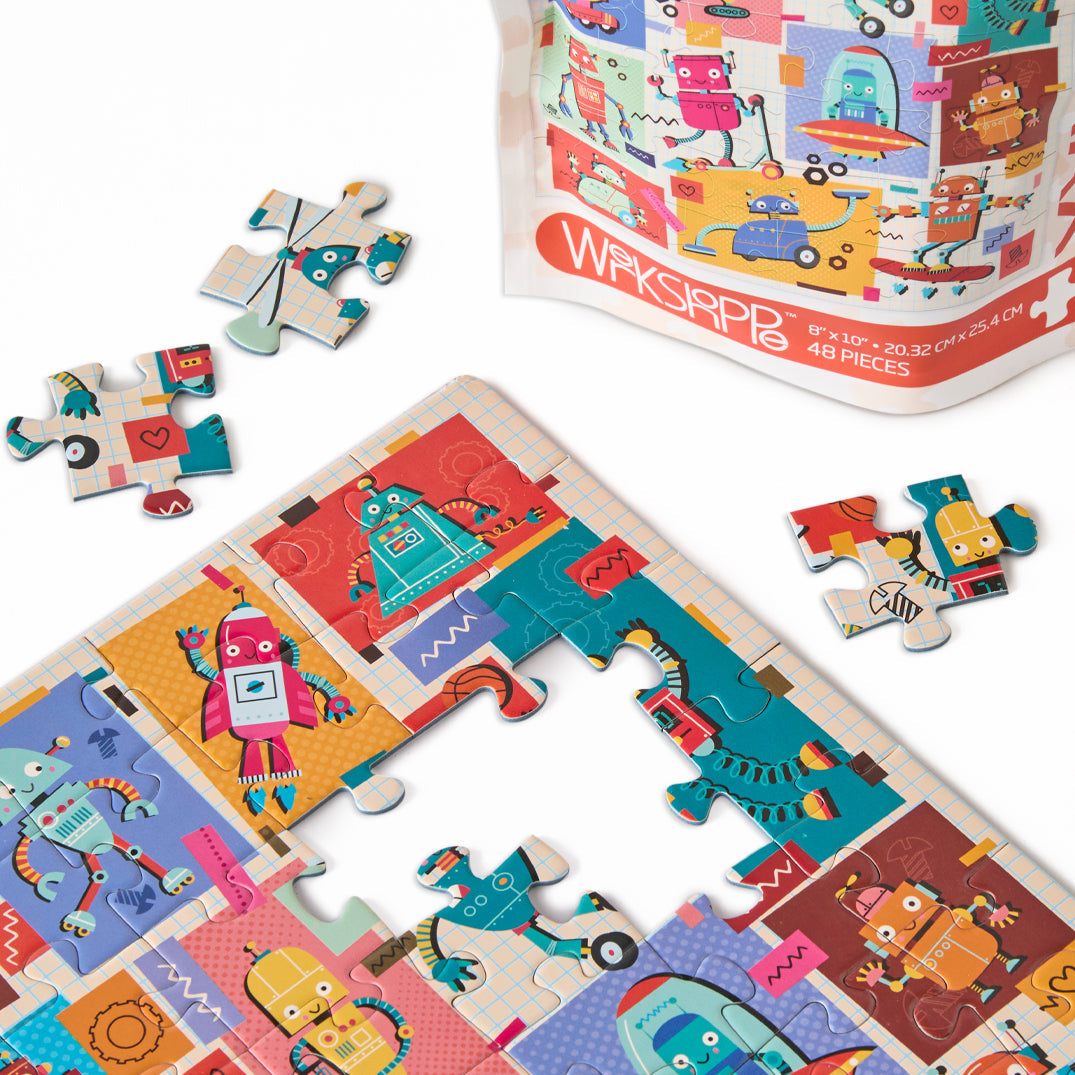 Robots 48 Piece Puzzle Snax - BIG FRENCHIES
