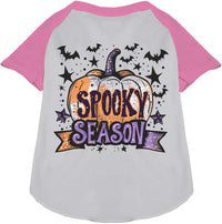 Batty Spooky Season Pet Raglan Shirt