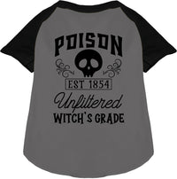 Poison Bottle Costume Pet Raglan Shirt