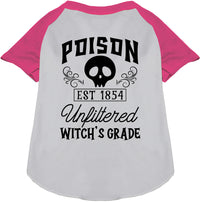 Poison Bottle Costume Pet Raglan Shirt