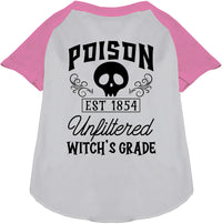 Poison Bottle Costume Pet Raglan Shirt