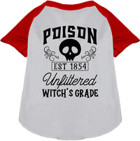 Poison Bottle Costume Pet Raglan Shirt