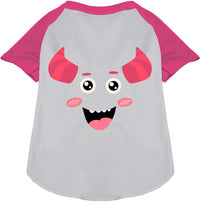 Mischiefmauve Monster Costume Pet Raglan Shirt
