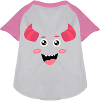 Mischiefmauve Monster Costume Pet Raglan Shirt
