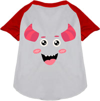 Mischiefmauve Monster Costume Pet Raglan Shirt