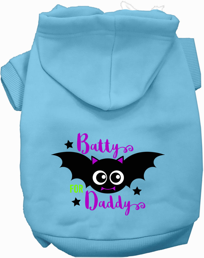 Batty for Daddy Halloween Pet Hoodie-Pet Apparel-BIG FRENCHIES-As You Wish Apparel