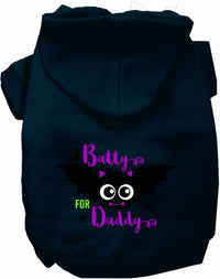 Batty for Daddy Halloween Pet Hoodie