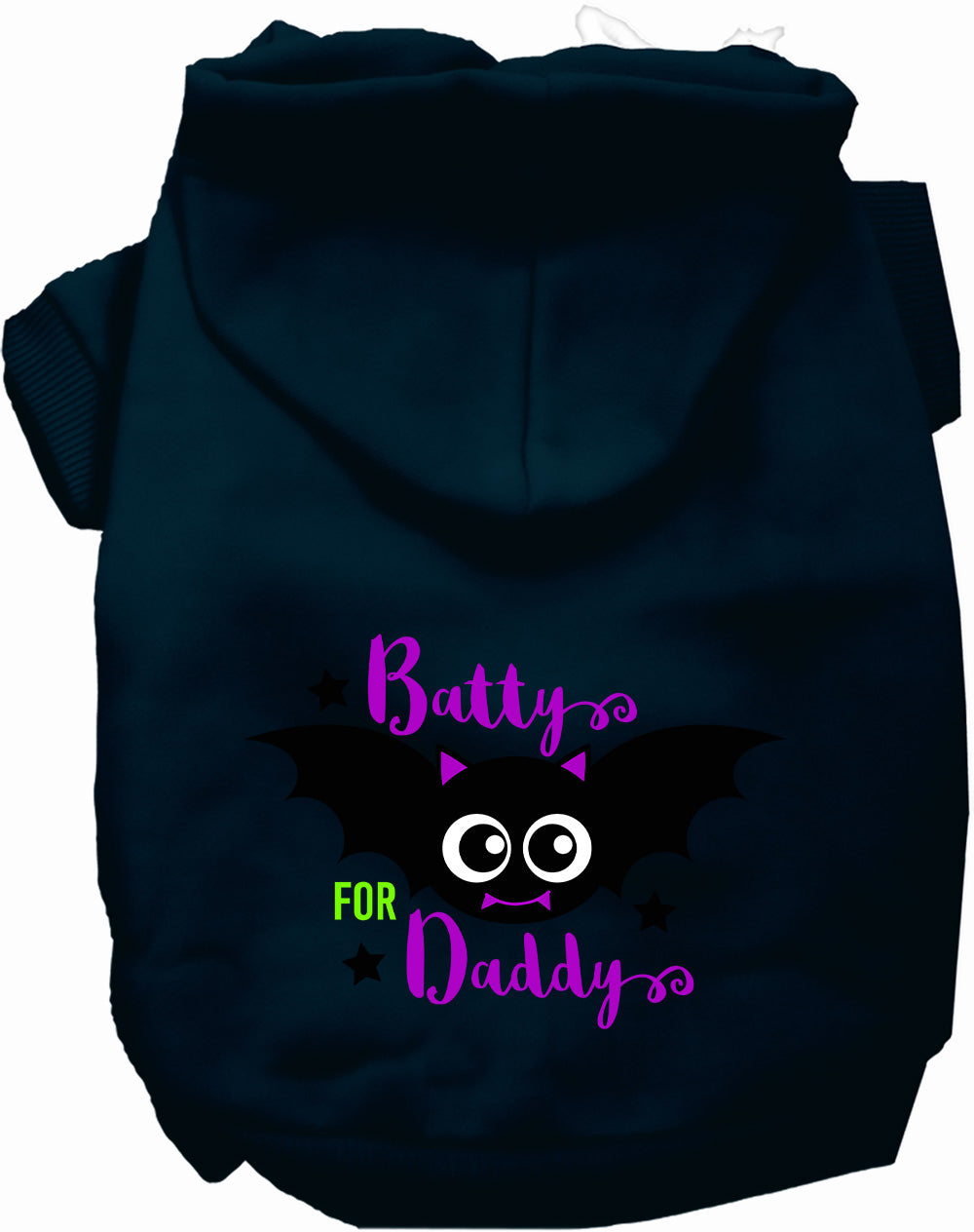 Batty for Daddy Halloween Pet Hoodie