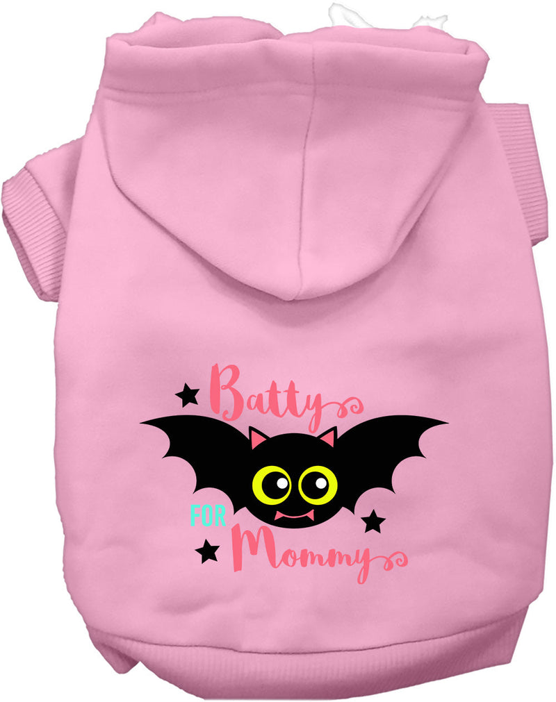 Batty for Mommy Halloween Pet Hoodie-Pet Apparel-BIG FRENCHIES-As You Wish Apparel