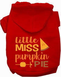 Little Miss Pumpkin Pie Pet Hoodie