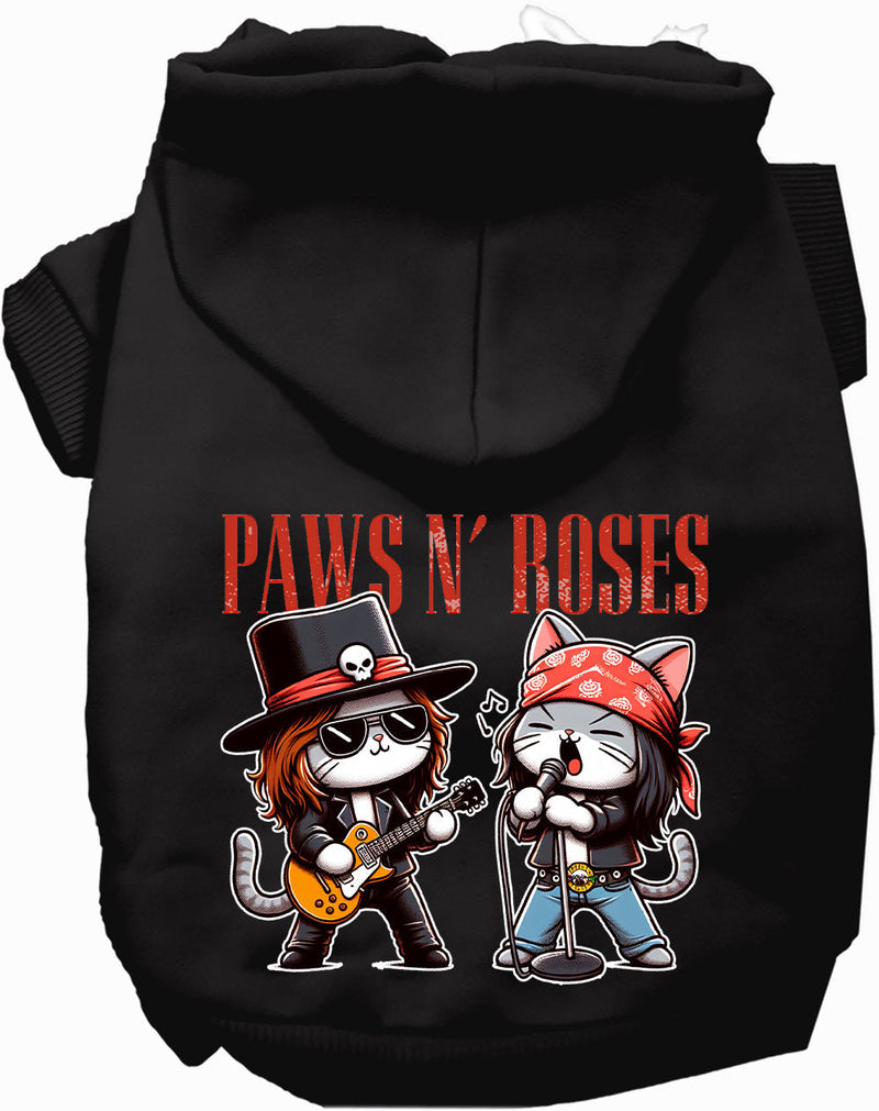 Paws N' Roses Pet Hoodie-Pet Apparel-BIG FRENCHIES-As You Wish Apparel