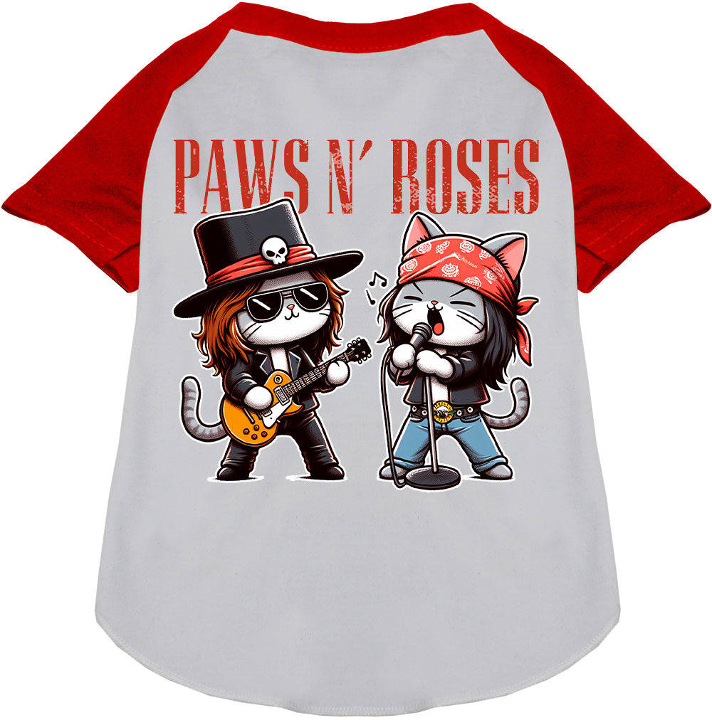 Paws N' Roses Pet Raglan Shirt