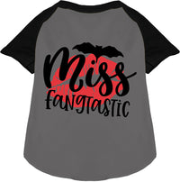 Miss Fangtastic Pet Raglan Shirt