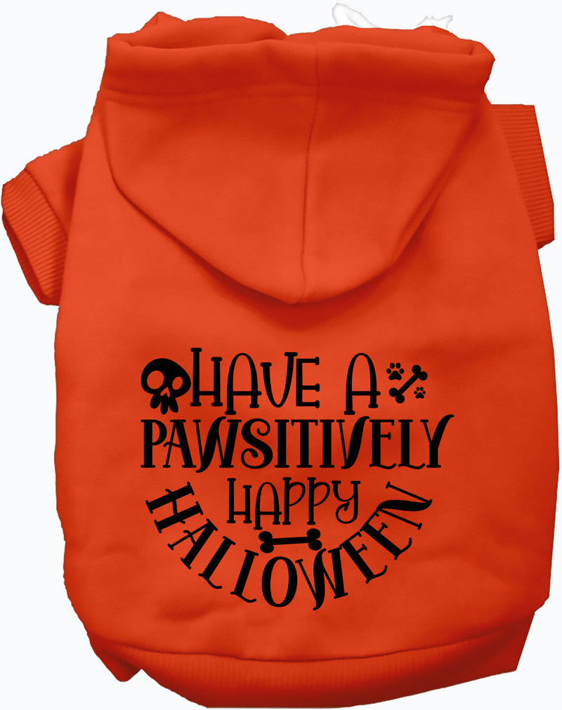 Pawsitively Happy Halloween Pet Hoodie-Pet Apparel-BIG FRENCHIES-As You Wish Apparel