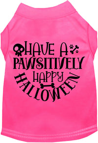 Pawsitively Happy Halloween Pet Shirt