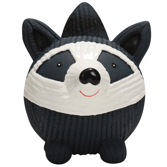 Reggie Raccoon Ruff-Tex® Latex Ball Dog Toy, Large - BIG FRENCHIES