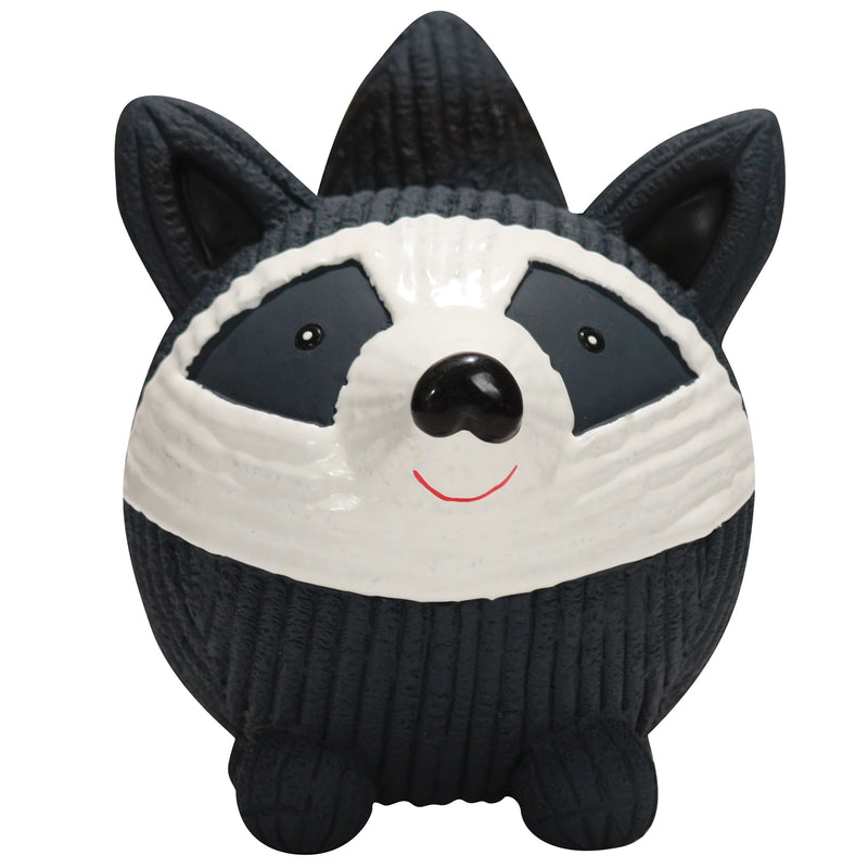 Reggie Raccoon Ruff-Tex® Latex Ball Dog Toy, Large - BIG FRENCHIES