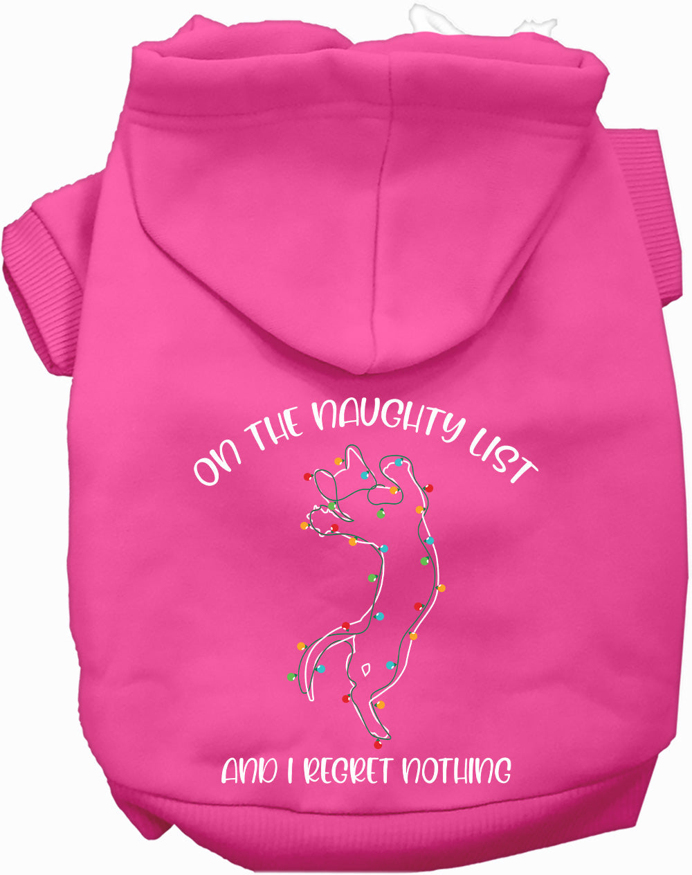 Kitty on the Naughty List Pet Hoodie