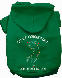 Kitty on the Naughty List Pet Hoodie