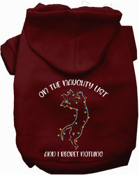 Kitty on the Naughty List Pet Hoodie