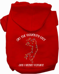 Kitty on the Naughty List Pet Hoodie
