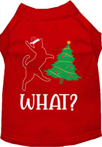 Kitty What Christmas Tree Pet Shirt