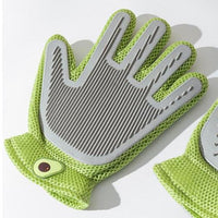 2-in-1 Pet Grooming Gloves & Brushes For Cats And Dogs High-Efficiency Hair Removal & Massage GlovesDouble-Sided Hair Re