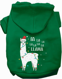 Falalala Llama Christmas Pet Hoodie