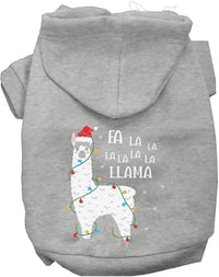 Falalala Llama Christmas Pet Hoodie