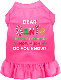 Santa, How Much? Pet Dress
