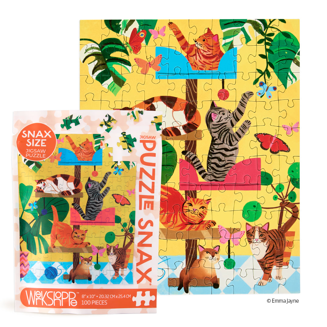 Cat Tree 100 Piece Puzzle Snax - BIG FRENCHIES