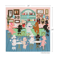 Poodle Martini Lounge 1000 Piece Puzzle - BIG FRENCHIES