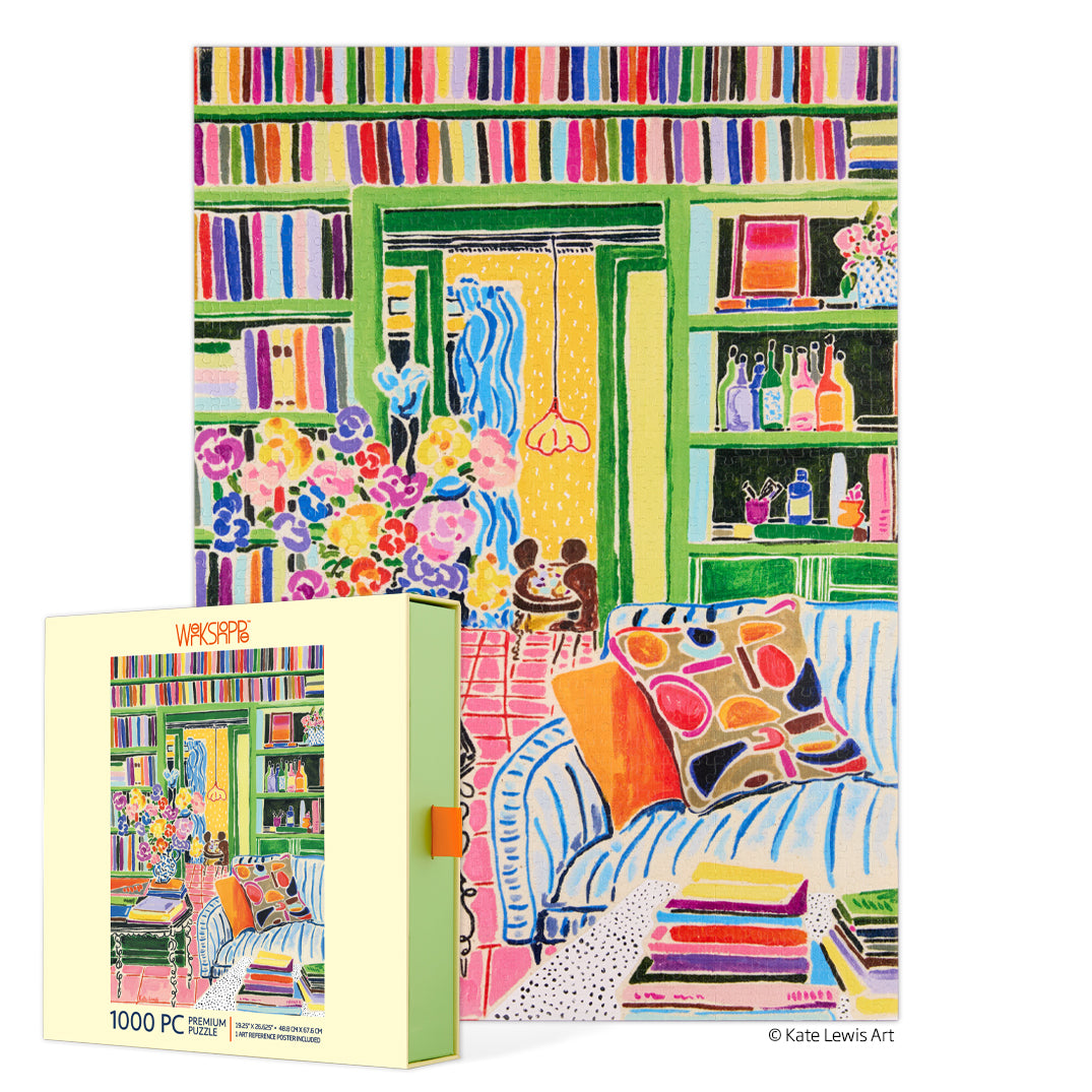 Books & Bouquets 1000 Piece Puzzle - BIG FRENCHIES