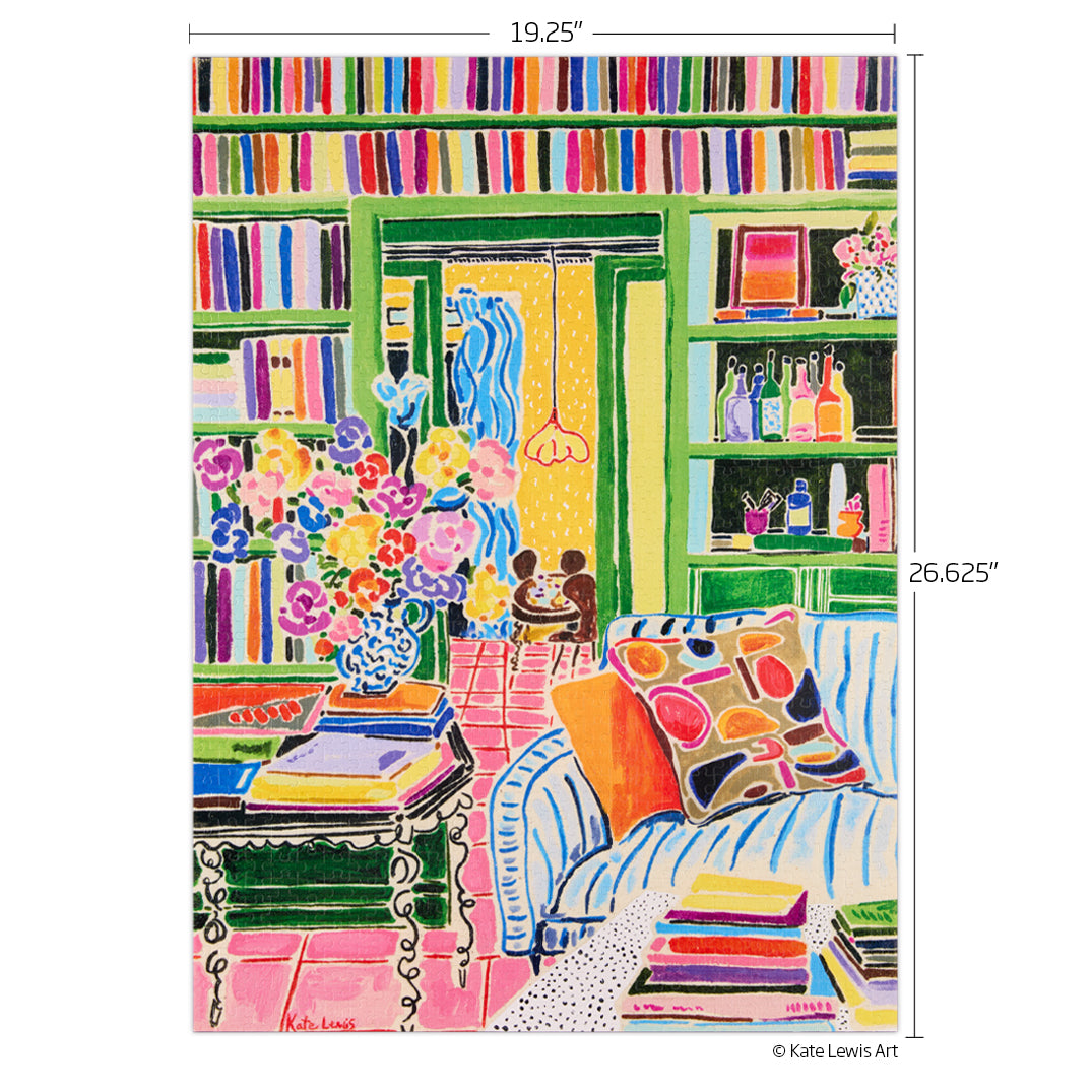 Books & Bouquets 1000 Piece Puzzle - BIG FRENCHIES