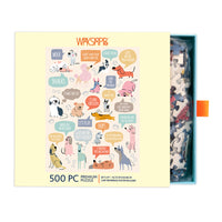 If Dogs Could Talk 500 Piece Puzzle - BIG FRENCHIES