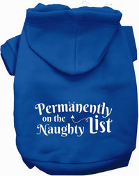 Permanently on the Naughty List Pet Hoodie