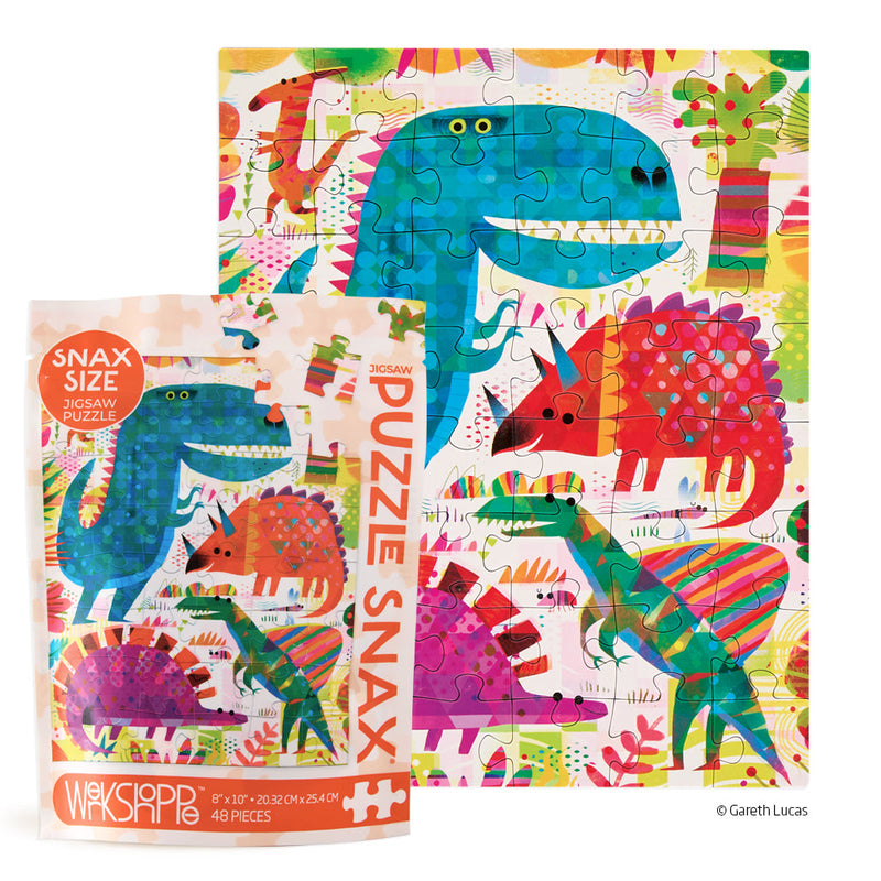 Dinosaur Day 48 Piece Puzzle Snax - BIG FRENCHIES