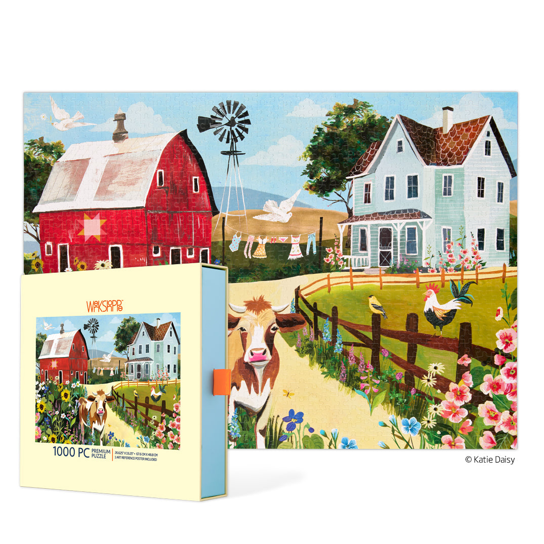 Wildflower Farm 1000 Piece Puzzle - BIG FRENCHIES