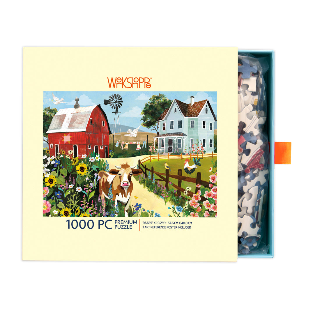 Wildflower Farm 1000 Piece Puzzle - BIG FRENCHIES