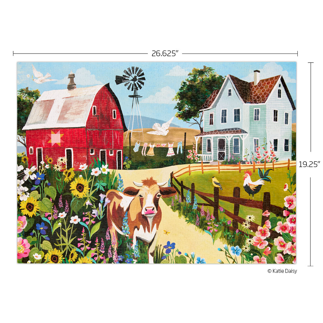 Wildflower Farm 1000 Piece Puzzle - BIG FRENCHIES