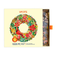 Holiday Wreath 1000 Piece Puzzle - BIG FRENCHIES