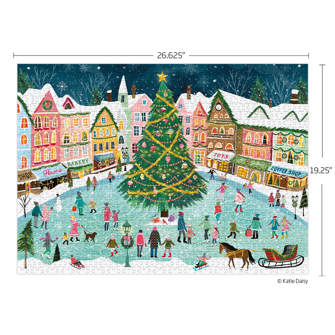 Town Square 1000 Piece Puzzle - BIG FRENCHIES