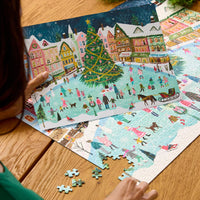 Town Square 1000 Piece Puzzle - BIG FRENCHIES