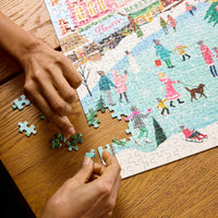 Town Square 1000 Piece Puzzle - BIG FRENCHIES