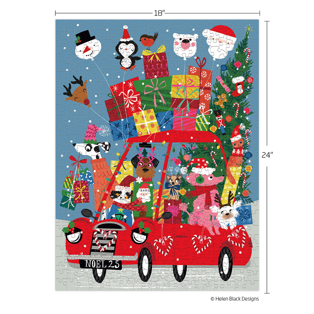 Festive Fun Car 500 Piece Christmas Puzzle - BIG FRENCHIES