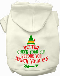 Check Your Elf Christmas Pet Hoodie