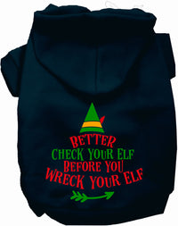 Check Your Elf Christmas Pet Hoodie