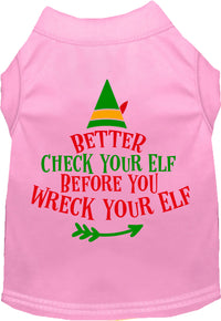 Check Your Elf Pet Shirt