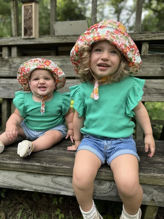 Bucket hat in Organic Strawberry Lemonade - BIG FRENCHIES