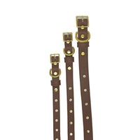 Plain Leather Dog Collar - BIG FRENCHIES